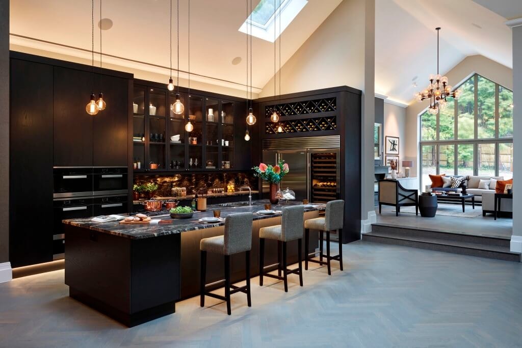 layered lighting modern home