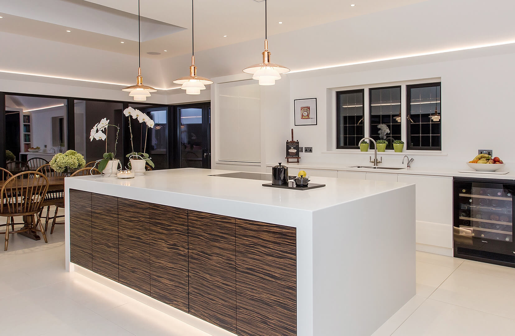 under kitchen island lighting